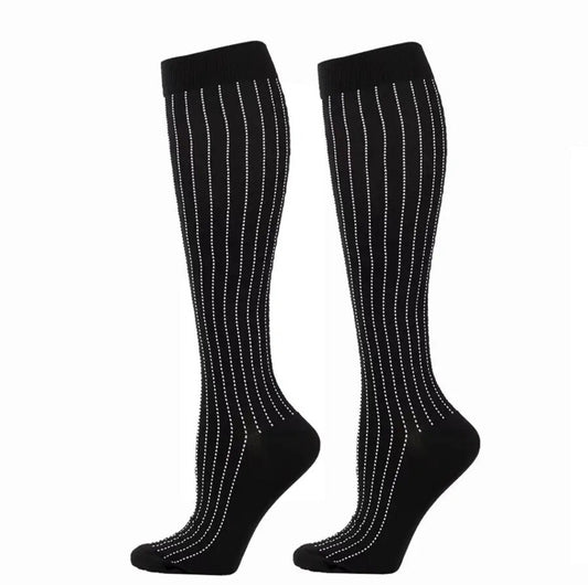 Black and White Compression Socks