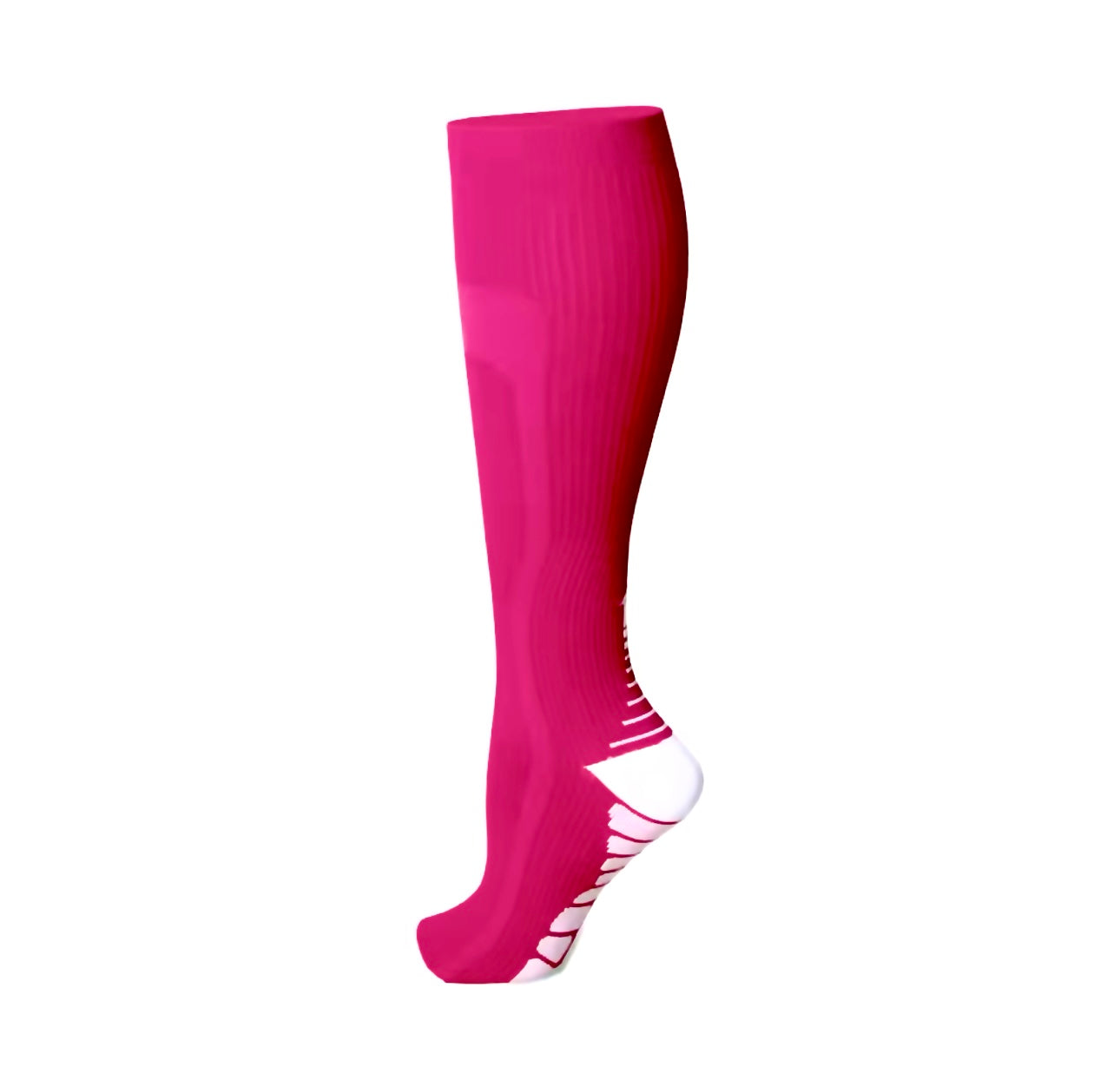 Athletic Series Deep Pink Compression Socks