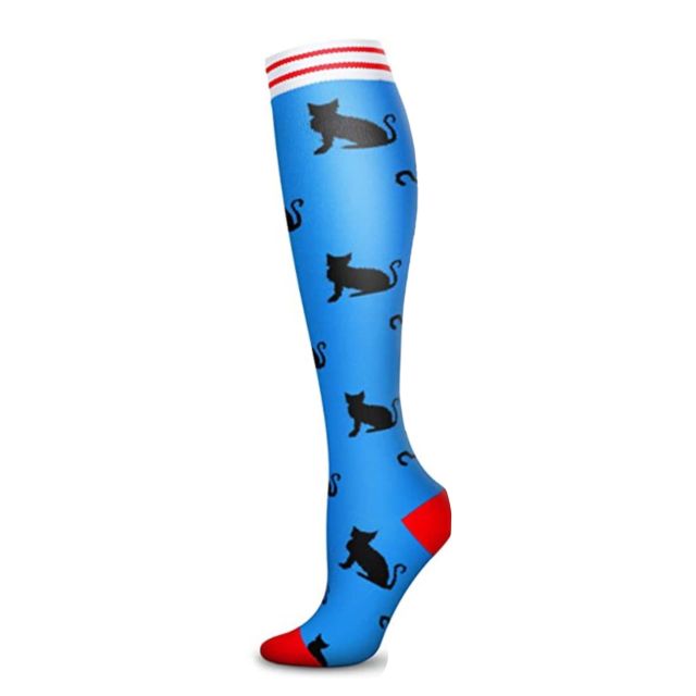 Cat Silhouette Compression Socks